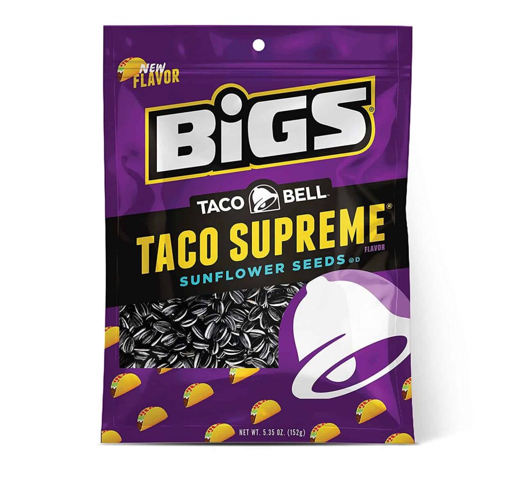 Bigs Sunflower Seeds Taco Supreme 12x5.35oz Pacific Candy Wholesale