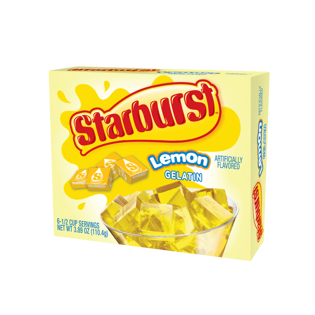 Starburst Gelatin Lemon 12x3.89oz Pacific Candy Wholesale