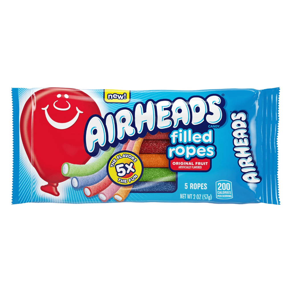 Airheads Filled Ropes Assorted 18x2oz Pacific Candy Wholesale
