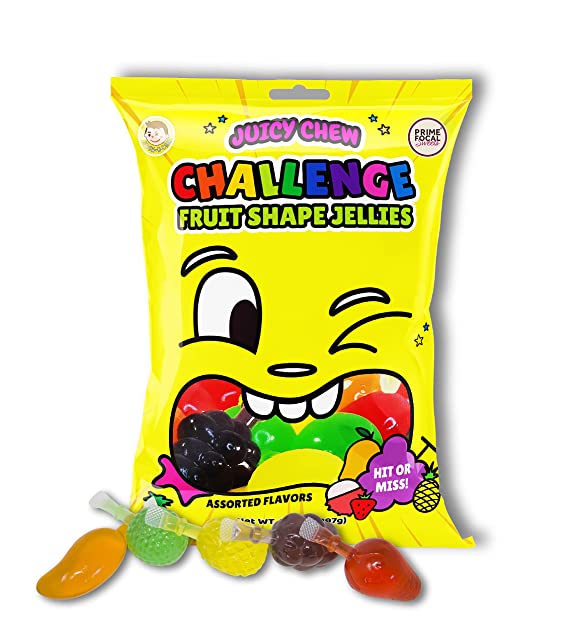 Josh Bosh Juicy Chew Challenge Fruit Shape Jellies Mexican 30x10.5oz