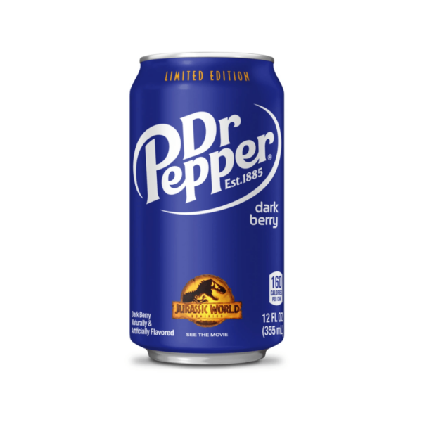 Dr. Pepper Dark Berry Limited Edition Jurassic World Dominion 12x355ml-min
