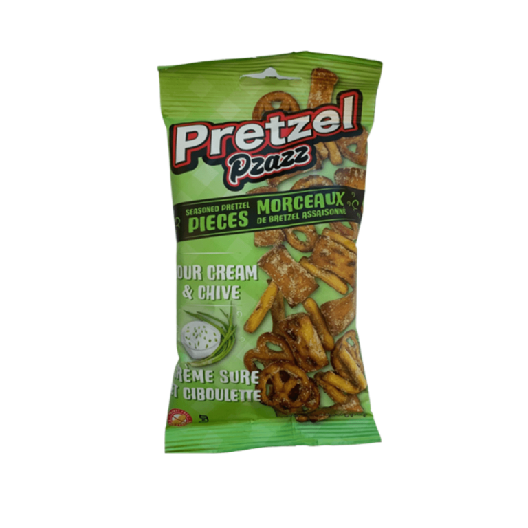 Pretzel Pzazz Sour Cream & Chive 12x56g Pacific Candy Wholesale
