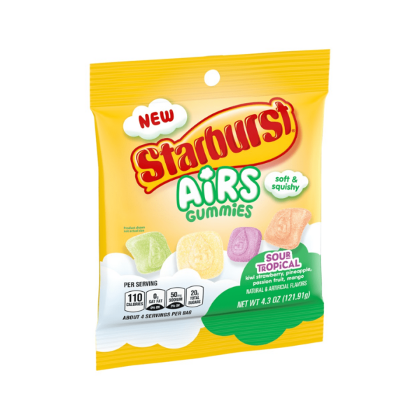 Starburst Air Gummies Sour Tropical-min