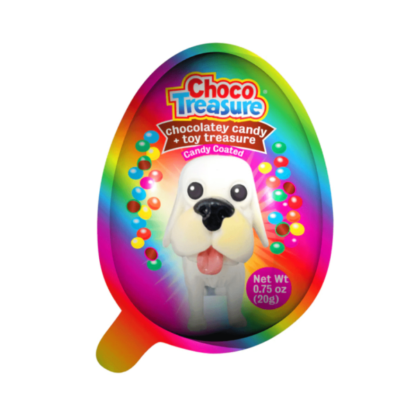 Choco Treasure Eggs with Chocolatey Candy & Puppy Toy Surprise-min