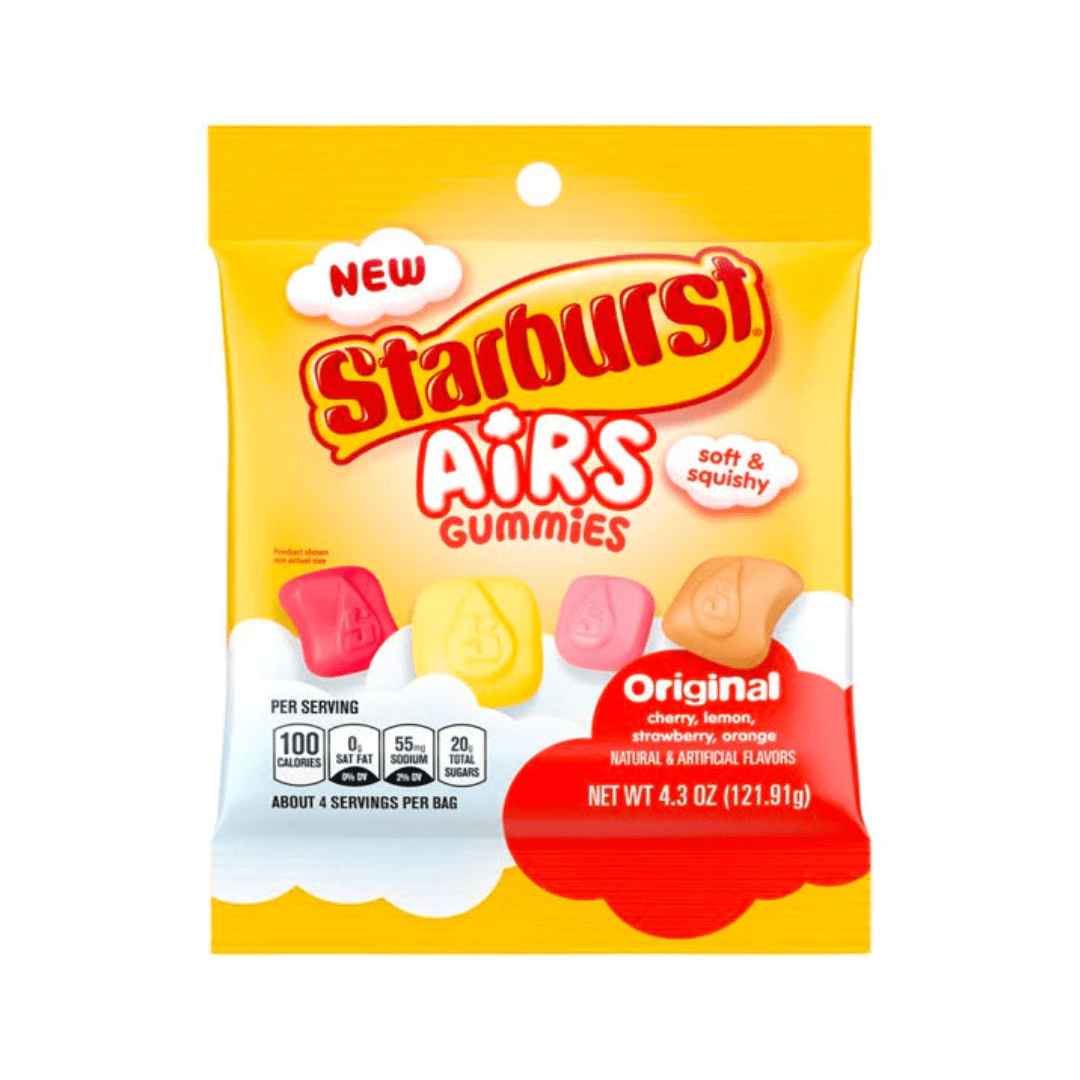 Starburst Airs Gummies Original 12x4.3oz Pacific Candy Wholesale
