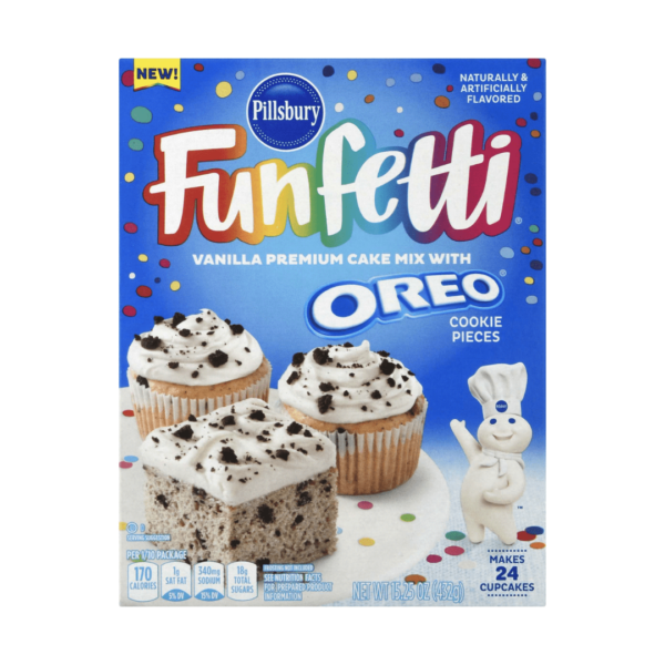 Pillsbury Funfetti Vanilla Oreo Cake Mix-min