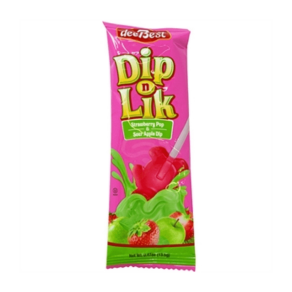 Dee Best Dip N Lik Strawberry Pop & Sour Apple Dip-min