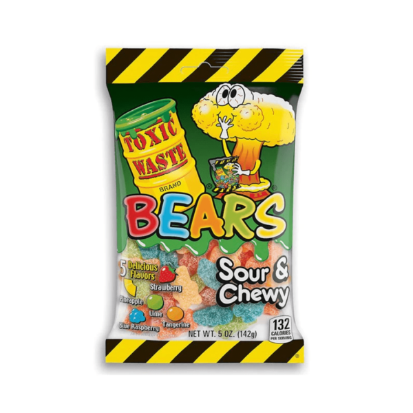 Toxic Waste Sour & Chewy Bears Assorted-min