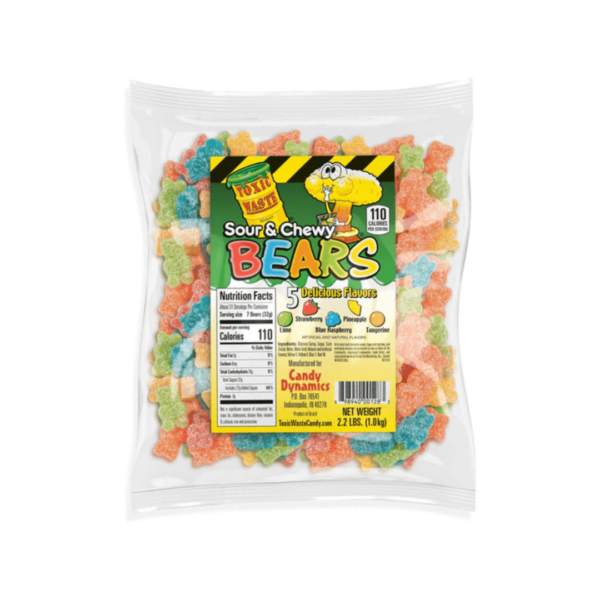 Toxic Waste Sour & Chewy Bears Assorted-min