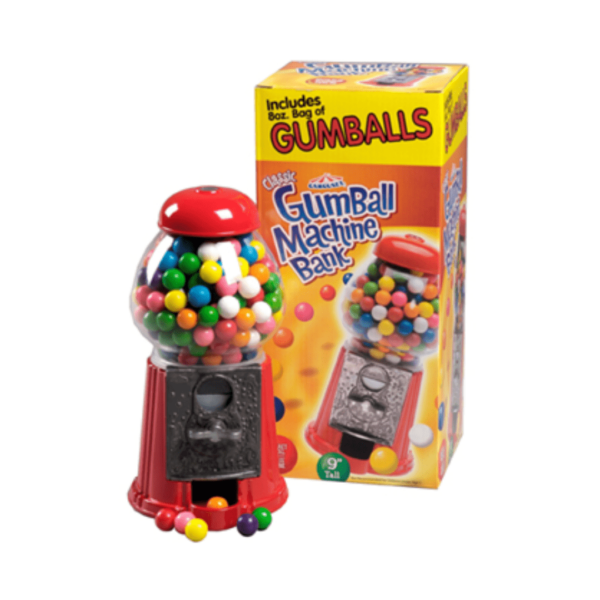 Ford Gum Carousel Petite Gumball Machine Bank With Gumballs 8oz-min