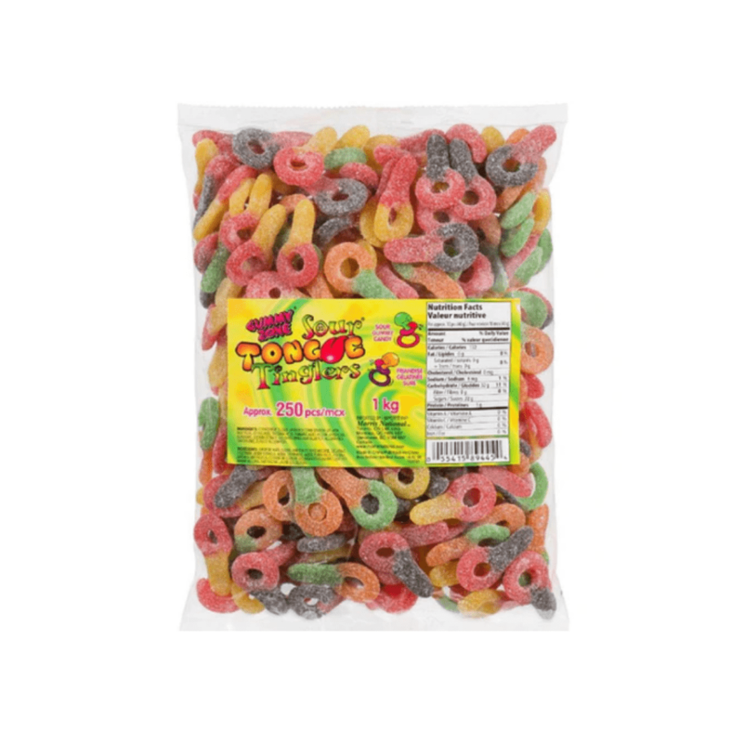 Gummy Zone Sour Tongue Tinglers 1kg Pacific Candy Wholesale