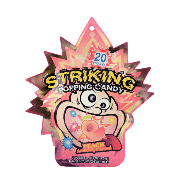 Yuhin Striking Popping Candy Peach 12x30g-min