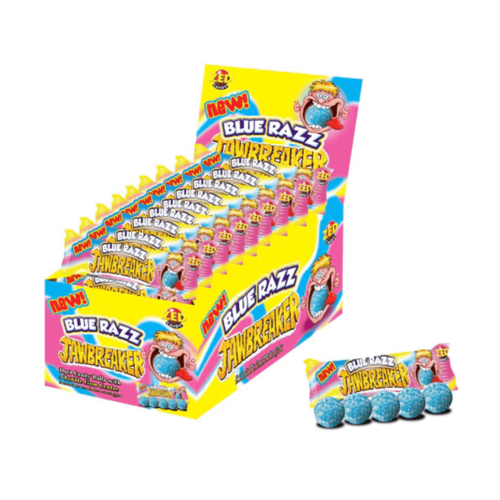 Zed Candy Razz Jawbreakers Blue Razz | Shop Candy Online! | Pacific Candy Wholesale