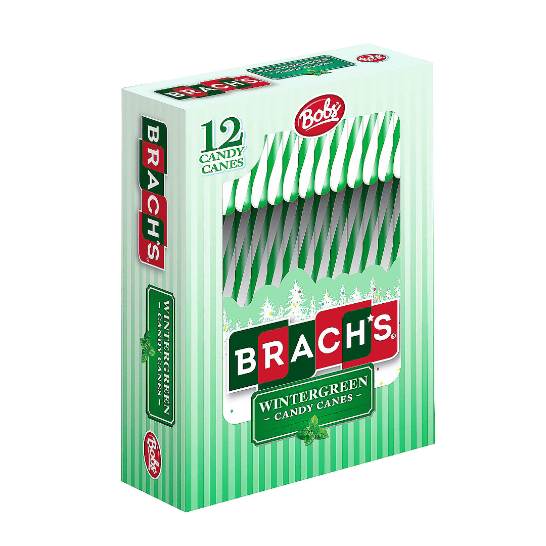 Ferrara Brach's Candy Cane Wintergreen Christmas 24x5.3oz Pacific Candy Wholesale