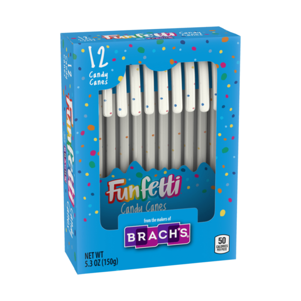 Ferrara Brach's Candy Cane Funfetti Christmas 12x5.3oz-min