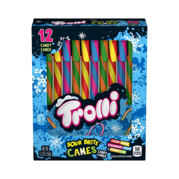 Ferrara Trolli Sour Brite Candy Canes 12 Pack Christmas 12x5.3oz-min