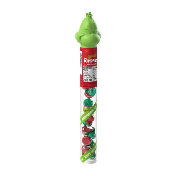 Hershey Kisses Tube With Grinch Foils Christmas 12x2.08oz-min