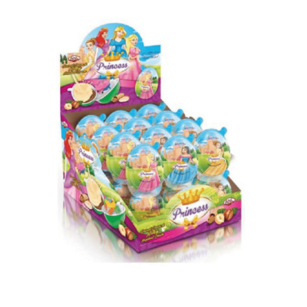 Princess Surprise Egg With Peanut Hazelnut Cream & Toy 24-min