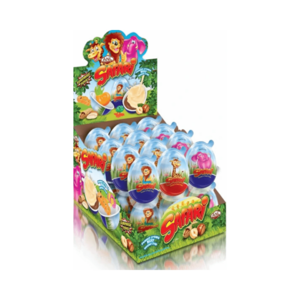 Safari Surprise Egg With Peanut Hazelnut Cream & Toy 24-min