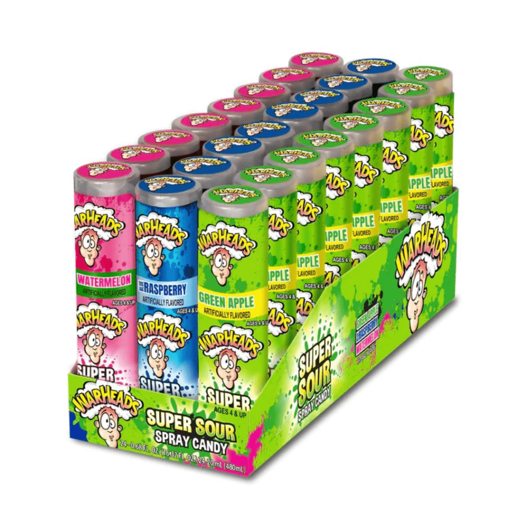 Warheads Super Sour Spray Candy 24x0.68oz Pacific Candy Wholesale