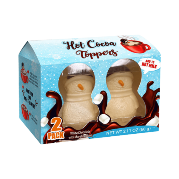 Albert's Hot Cocoa Toppers Snowman Two Pack Christmas 6x2.11oz-min