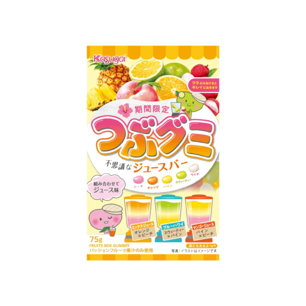 Kasugai Mysterious Fruit Jelly Bean Gummies 6x75g-min