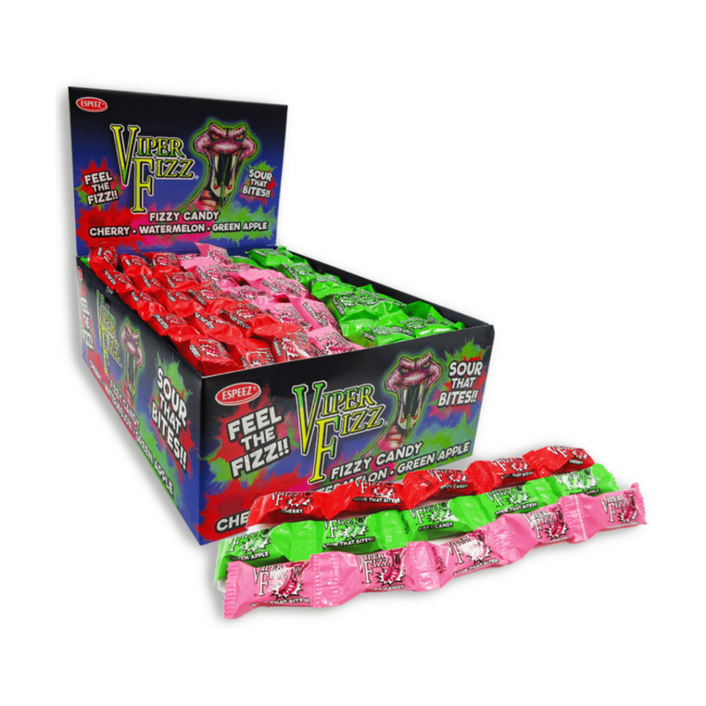 Espeez Viper Fizz Sour Fizzy Candy Assorted 48 (Best Before April 2024) Pacific Candy Wholesale