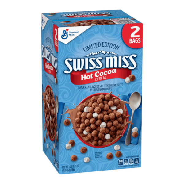 Swiss Miss Limited Edition Hot Cocoa Cereal Two Bags 885g-min