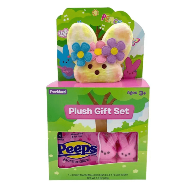 Frankford Bunny Plush Peeps Flower Power Easter 6x1.5oz-min