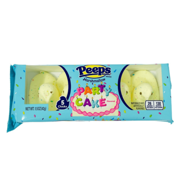 Just Born Peeps Marshmallow Chicks Party Cake Five Pack Easter 24x1.5oz-min