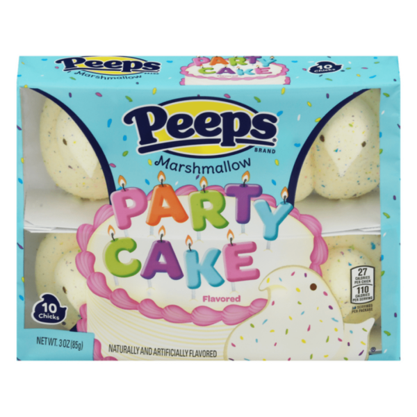 Just Born Peeps Marshmallow Chicks Party Cake Ten Pack Easter 36x3oz-min