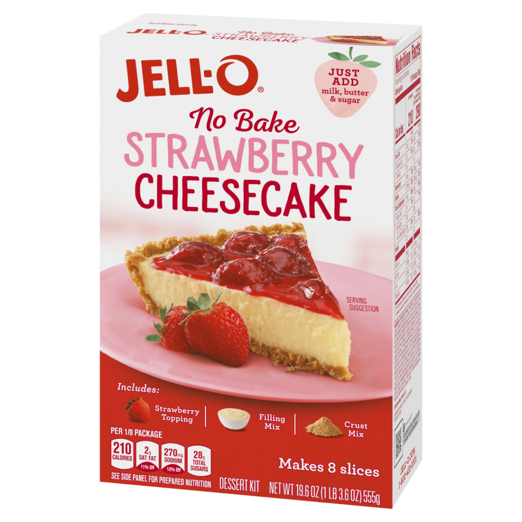 Kraft Jell-O-No Bake Strawberry Cheesecake 6x17.8oz - Pacific Candy ...