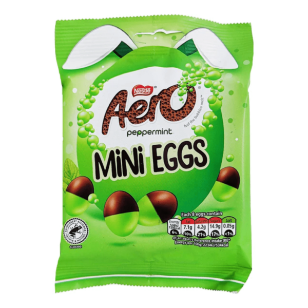 Aero Peppermint Mini Eggs British Easter 12x70g-min