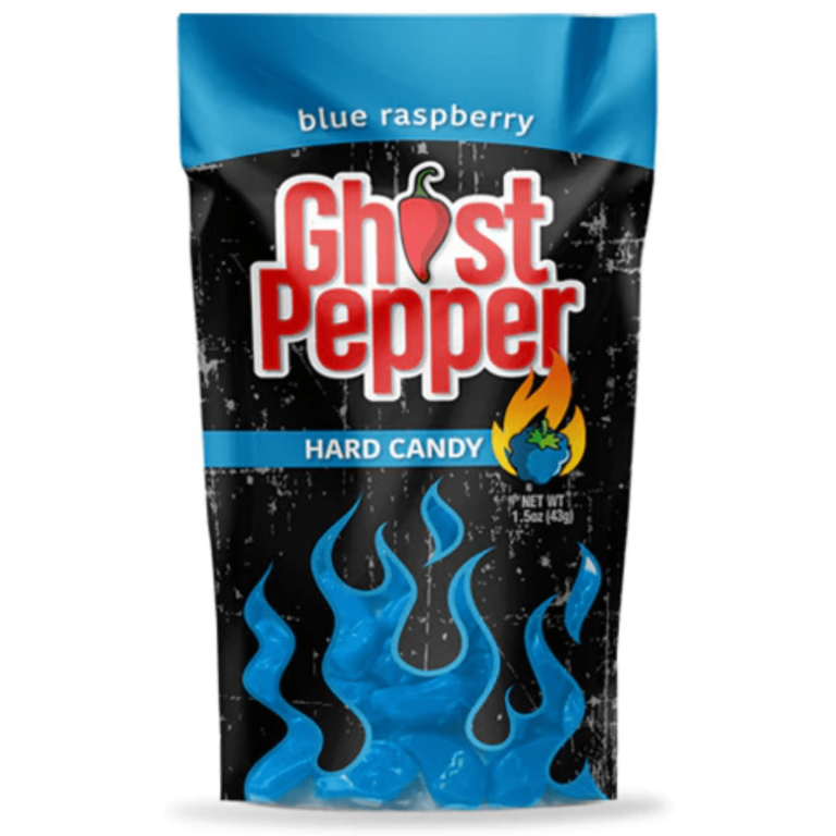 Flamethrower Ghost Pepper Blue Raspberry Hard Candy 24 Pacific Candy