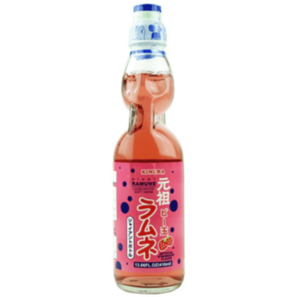 Kimura Giant Ramune Strawberry 15x410ml-min