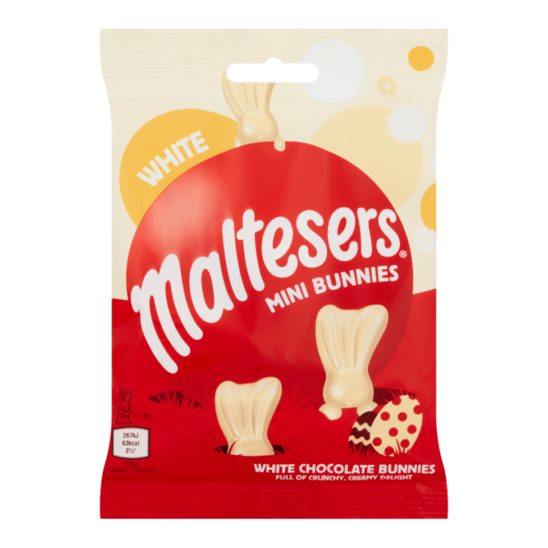Mars Maltesers Mini White Bunnies British Easter 24x58g-min