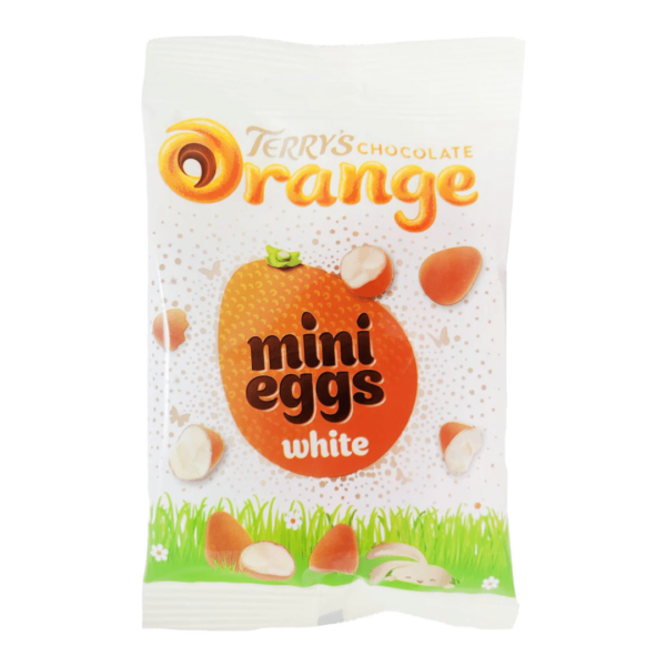 Terry's Chocolate Orange Mini Eggs White British Easter 12x80g-min