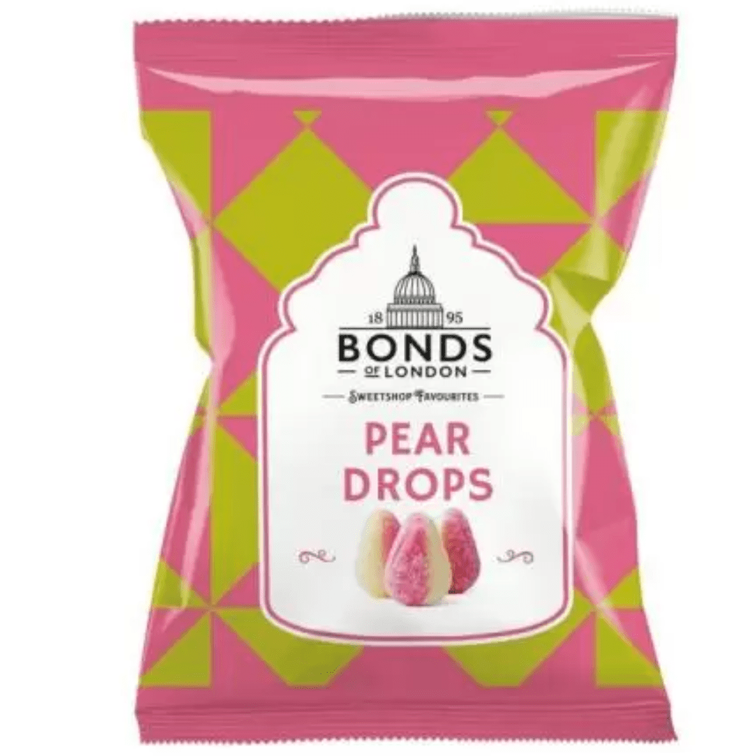 Bonds Pear Drops British 12x130g Pacific Candy Wholesale