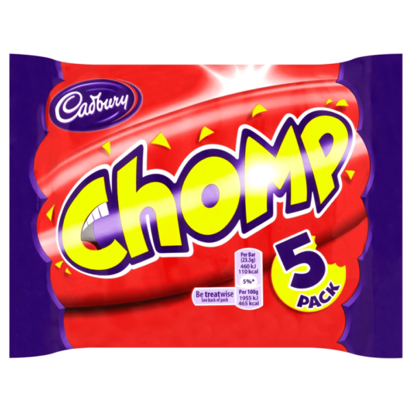 Cadbury Chomp Five Pack British 18x105g-min