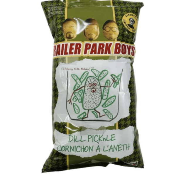 Trailer Park Boys Potato Chips Dill Pickle 12x3.5oz-min