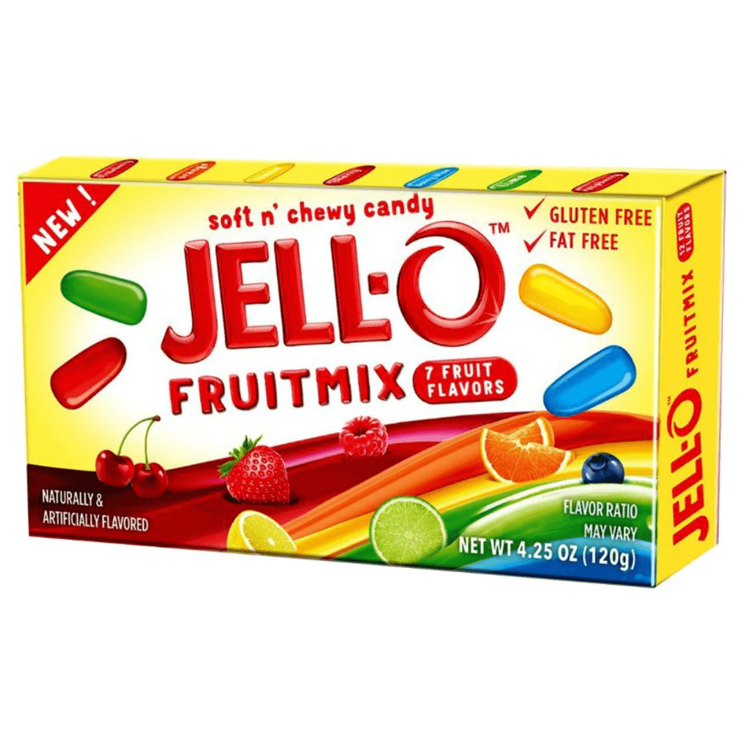 Kraft JellO Fruit Mix 12x120g Pacific Candy Wholesale