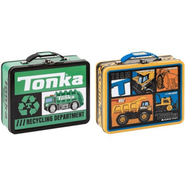 Tonka Large Carry All Tin Embossed 6-min