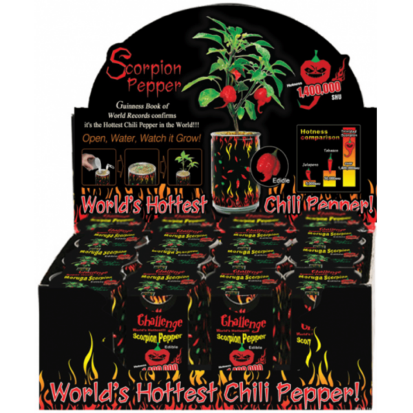 Magic Plant Farms Growing Kit Trinidad Scorpion Pepper 12-min