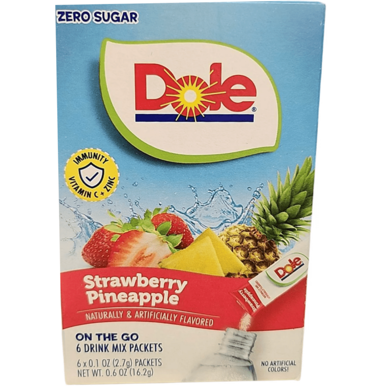 Dole Singles To Go Zero Sugar Strawberry Pineapple Six Pack 12