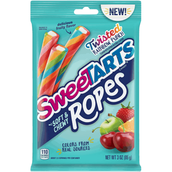 Ferrara Sweetarts Ropes Twisted Rainbow Punch 12x141g-min