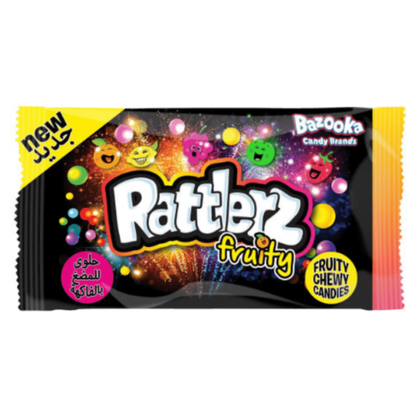 Bazooka Rattlerz Fruity British 24x40g-min