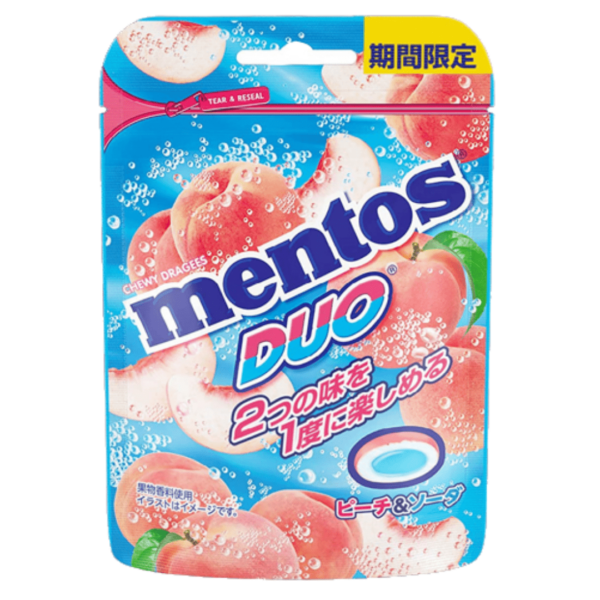 Mentos Duo Peach 10x45g-min