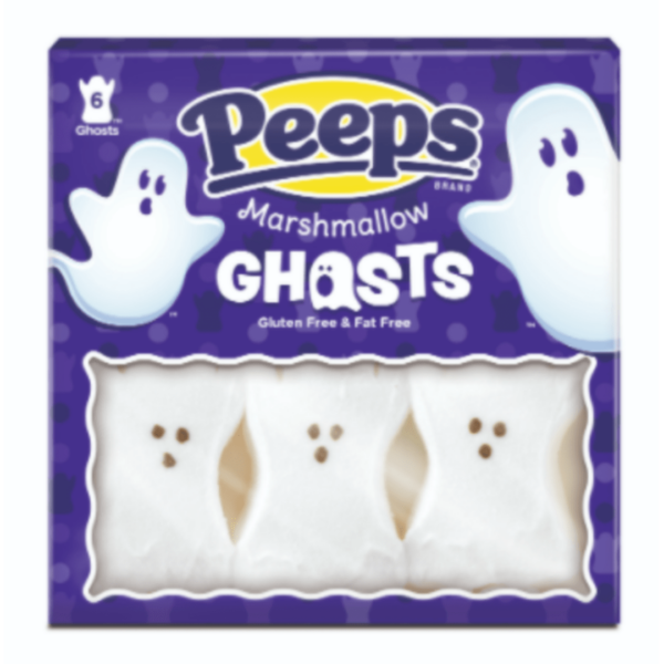 Just Born Peeps Marshmallow Ghost Six Pack Halloween 12x3oz-min