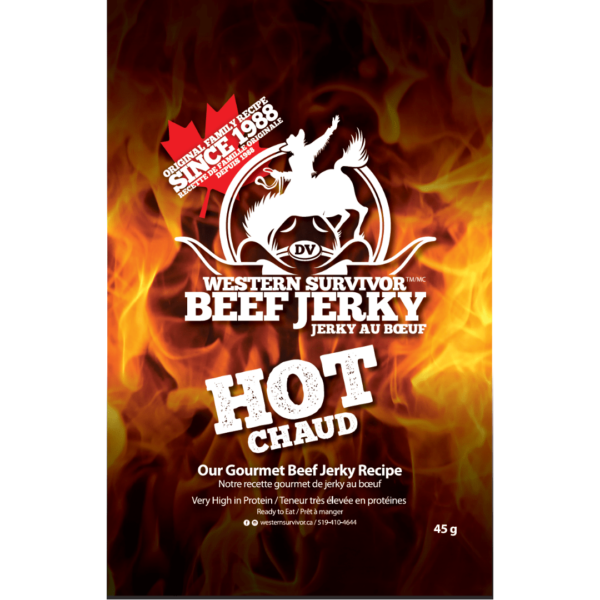 Western Survivor Beef Jerky Hot 12x45g-min