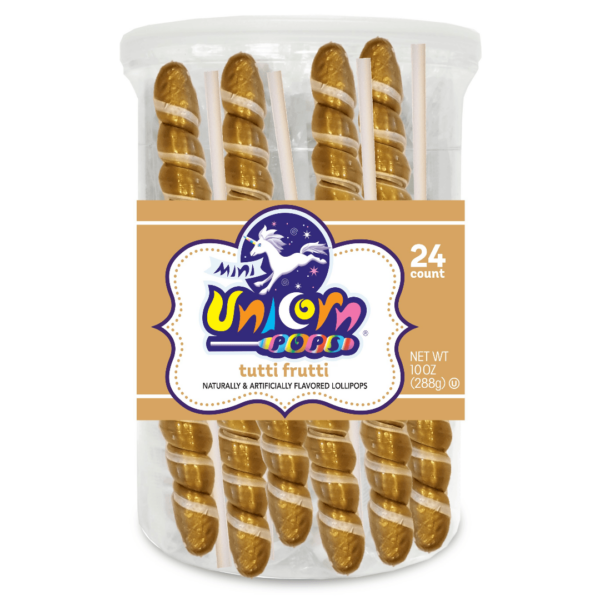 Adam & Brooks Mini Unicorn Pops Gold 24x10oz-min